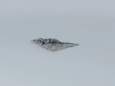 Staronavodnytskaja Street in Kyiv 3D model