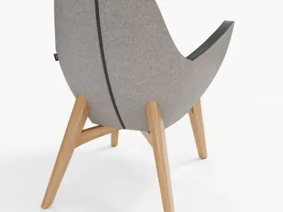 Armchair UMM WOOD 3D model