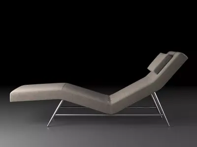 Fred Armless Chaise 3D model