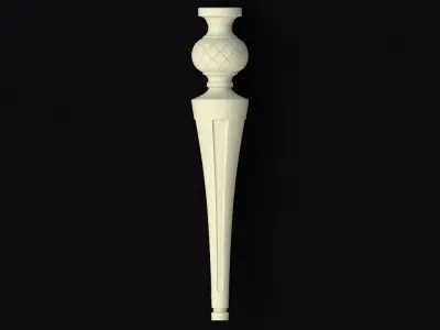 leg High quality 3d models for processing on a cnc machine 3D model 9