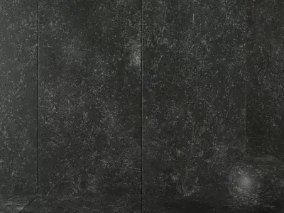 Stone Wall Tiles Kibo Black 120x270 Set 1 Texture
