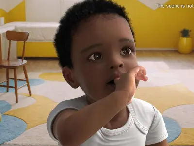  Little Boy Light Skin in Bodysuit Rigged for Cinema 4D 