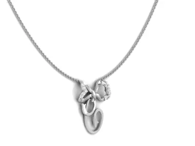 Alphabet -C- Pendant 3D print model