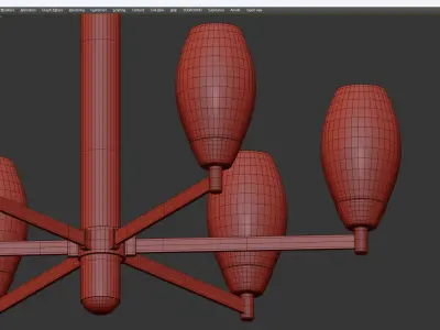 Julian Chandelier 68 Low-poly 3D model