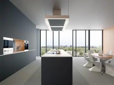 Redshift - C4D Scene files - Modern Kitchen Scene 3D model 3D model