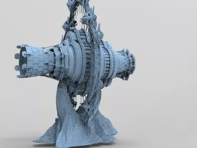 Mountain Occult fusion generator 3D model