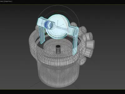 LArendsian Solar and Lunar Photovoltaic Collector - Concept 3D print model