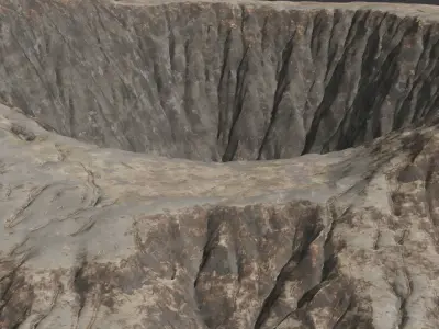 Volcano 3D Model  Low-poly 3D model