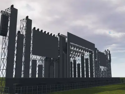 Big Stage Festival and Concert 3D model