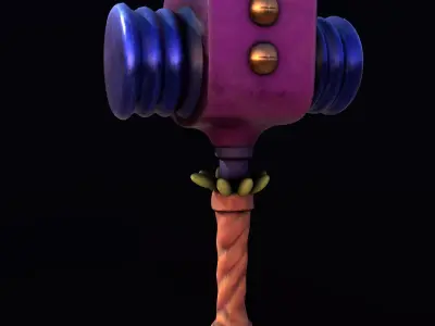 Stylize Hammer Low-poly 3D model