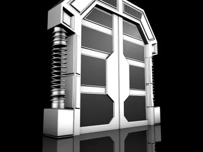 Sci Fi Door 3D model