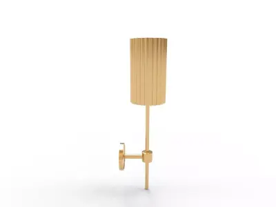 FLUTED GOLD WALL SCONCE 3D model