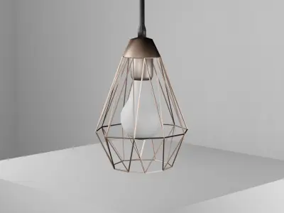Hanging Ceiling Light Low-poly 3D model