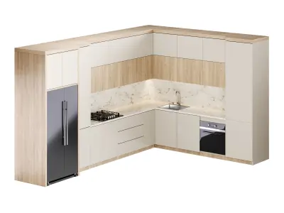 Modern kitchen 08 3D model