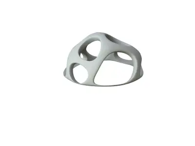 SciFi Cube Object No 56651 Low Poly Shape Low-poly 3D model