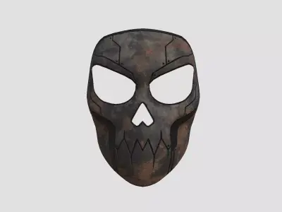 Scifi Skull Mask A03 - Fantasy Character Design Low-poly 3D model