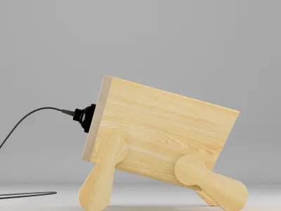 Modern polywood table light 3D model