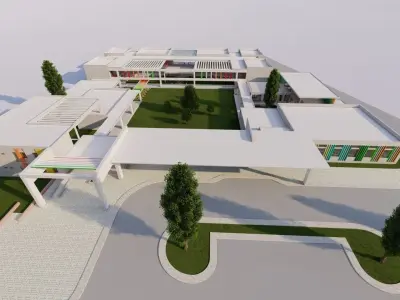 School-University- High School 3D model