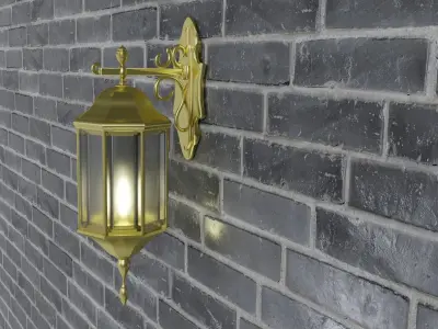 Street Wall Lamp 3D model