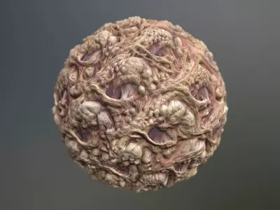 Material Skin Monster 38 Seamless PBR Texture Texture