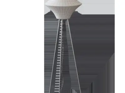 FIXNES Floor lamp turquoise 3D model