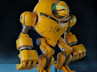 GrabBot PBR texturs 3D model