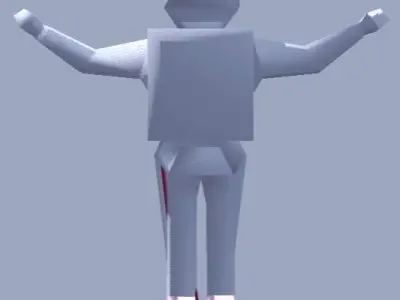 Astro Soldier Game Ready Low-poly 3D model