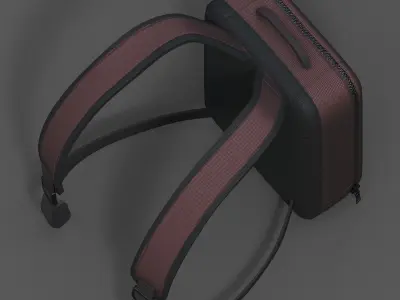 Backpack Camping Generic Color bag baggage pockets  Low-poly 3D model