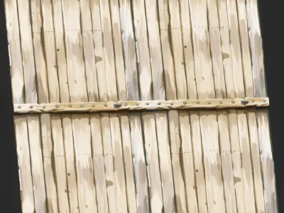 Stylized Wood Fence Seamless Texture  Texture