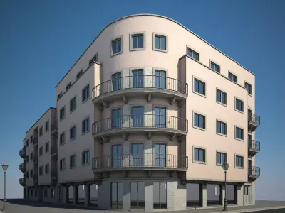 Apartment Building VII 3D model