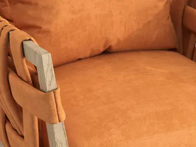 Malang Outdoor Lounge Chair 3D model