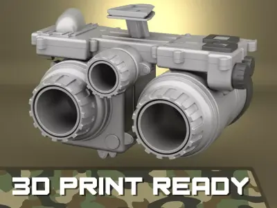 Airsoft PSQ-36 Thermal Fusion Night Vision Goggle Hollow body 3D print model