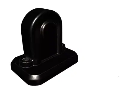 Industrial Metal Hinge Mount Bracket Low-poly 3D model