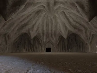 Modular Dungeon Caves - Chambers Corridors 29 Pieces Low-poly 3D model
