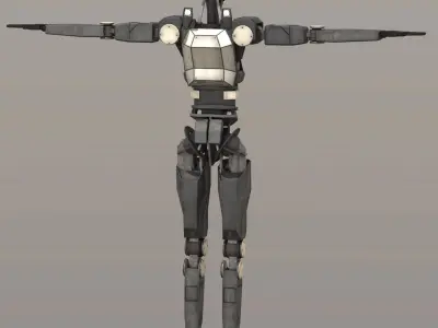 Sentinel Bot LP Low-poly 3D model