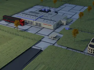 Assembly plant 3D model