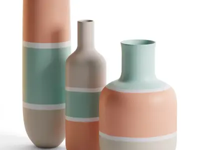 Vases Set 3D model