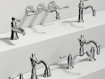 Brizo bathroom faucet classic Low-poly 3D model