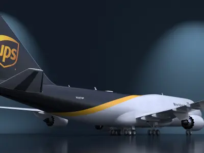  Boeing 747 UPS Cargo Airplane 