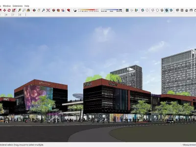 Sketchup Shopping Center E10 3D model