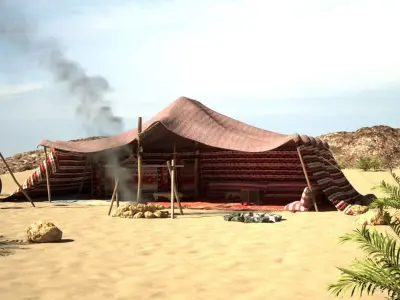  arabian tent 3D model