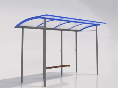 MMCite Skandum Bus Shelter Collection 3D model