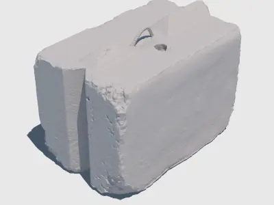 Concrete Block-3D Scan 3D model