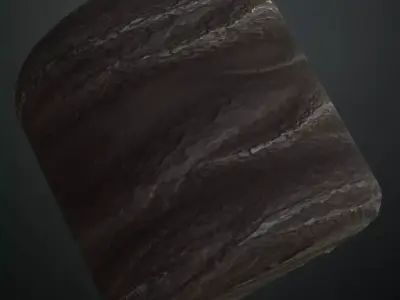 Charred Dark Rough Wood PBR Seamless Texture