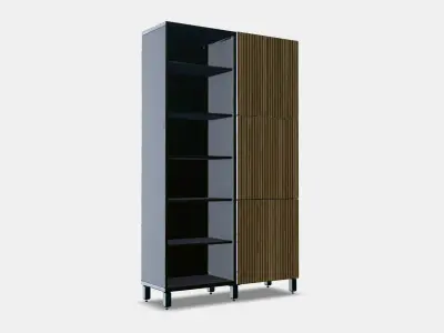 BESTA Storage combination with doors 13 Low-poly 3D model