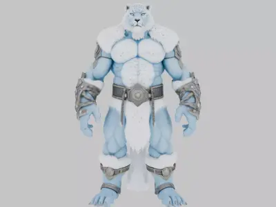 Frost Giant Snow 3D Model Low-poly 3D model
