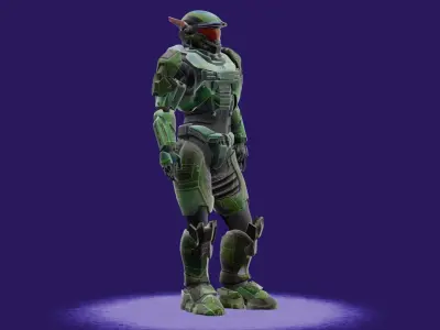 Halo Player 3D model