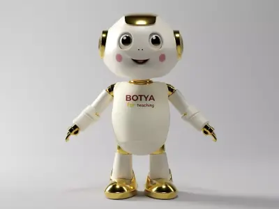 EDUBOT BATYA Low-poly 3D model