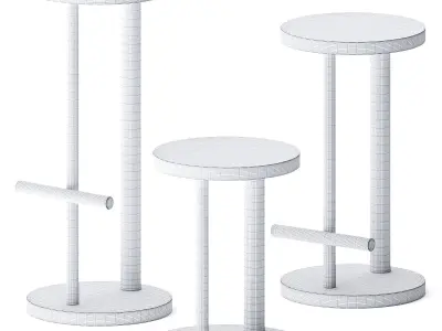 Spot Stools by Herman Miller 3D model