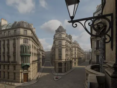 Paris Boulevard 3D model